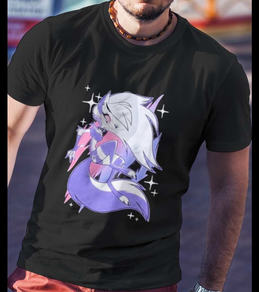 Helluva Boss Loona Bisexual Pride Character Sparkling Aesthetic T-Shirt