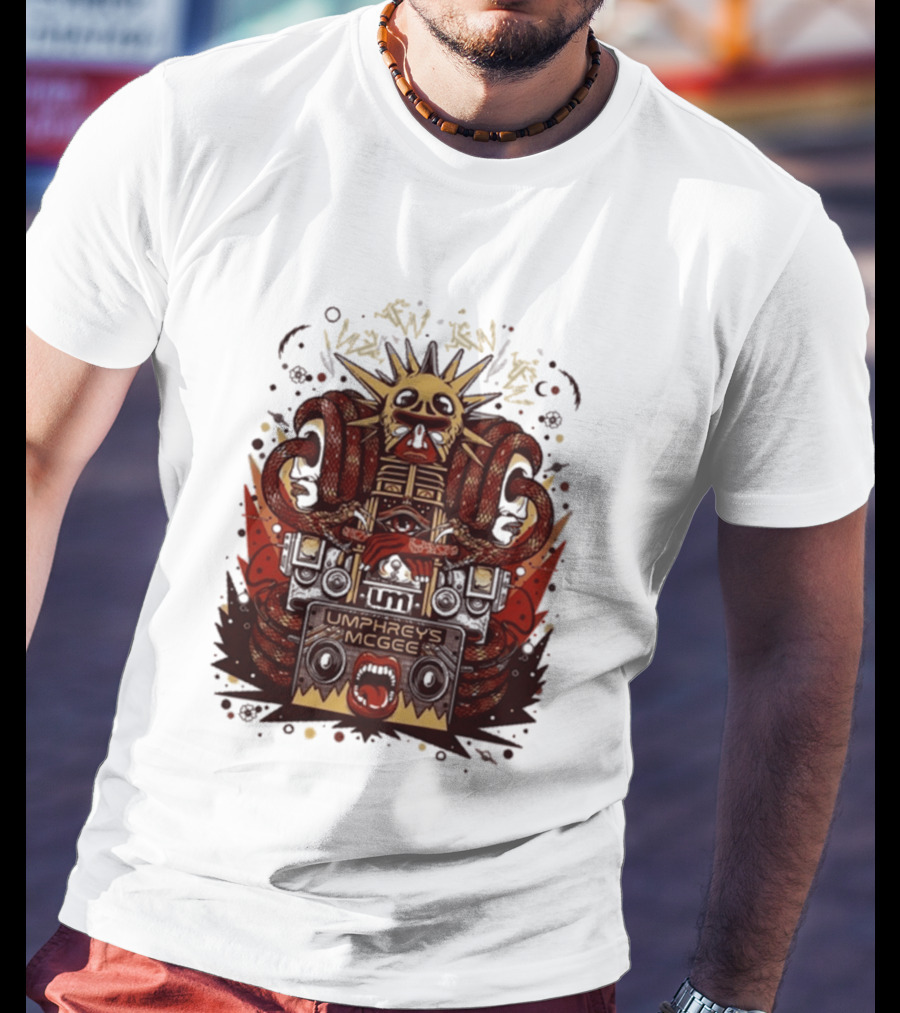 Umphrey's Mcgee Summer Tour 2026 Skeleton And Sunburst T-Shirt