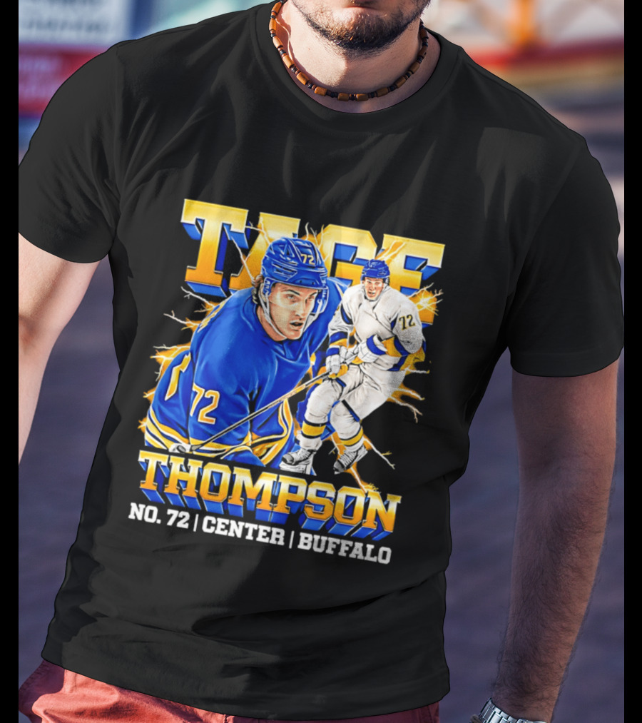 Tage Thompson No. 72 Buffalo Center T-Shirt