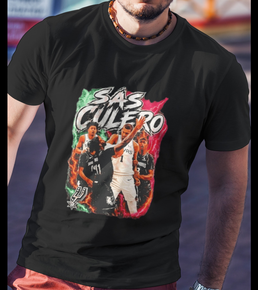 San Antonio Spurs SAS Culero Victor Wembanyama Basketball Players T-Shirt