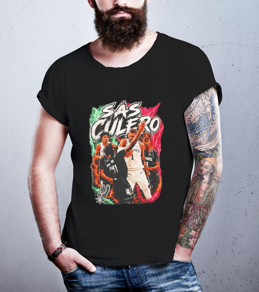 San Antonio Spurs SAS Culero Victor Wembanyama Basketball Players T-Shirt