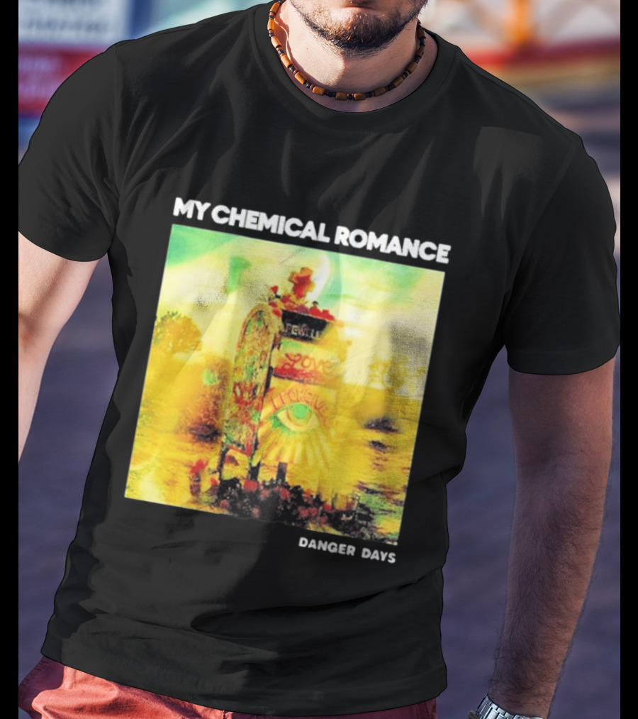 My Chemical Romance Danger Days Album Art Neon Desert Mailbox T-Shirt
