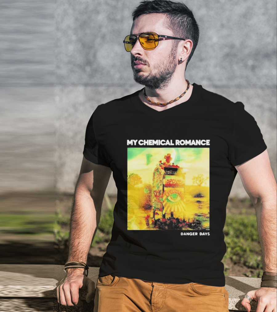 My Chemical Romance Danger Days Album Art Neon Desert Mailbox T-Shirt