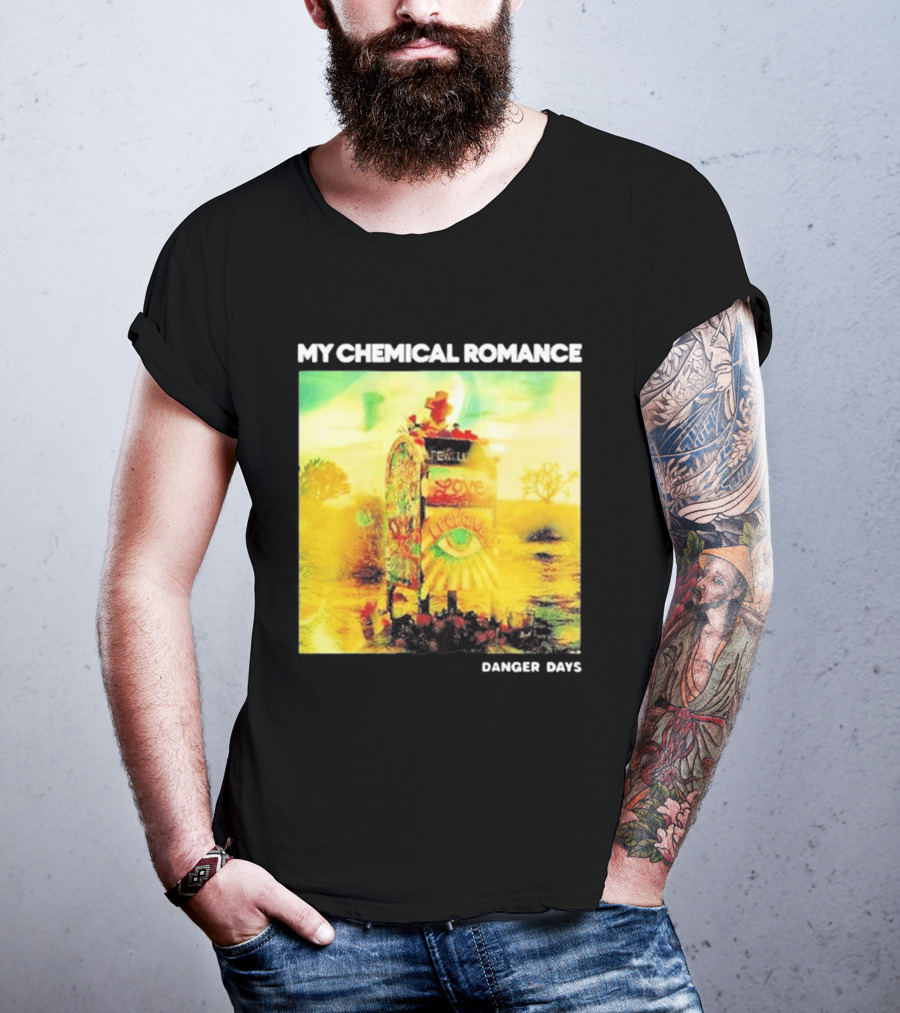 My Chemical Romance Danger Days Album Art Neon Desert Mailbox T-Shirt