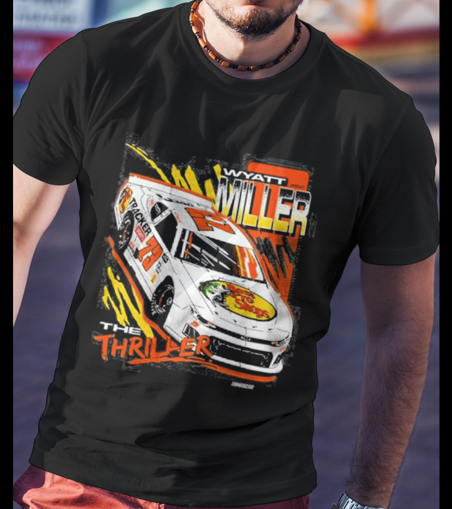 Wyatt Miller Racing Thriller 2026 Late Model Stock Bass Pro T-Shirt