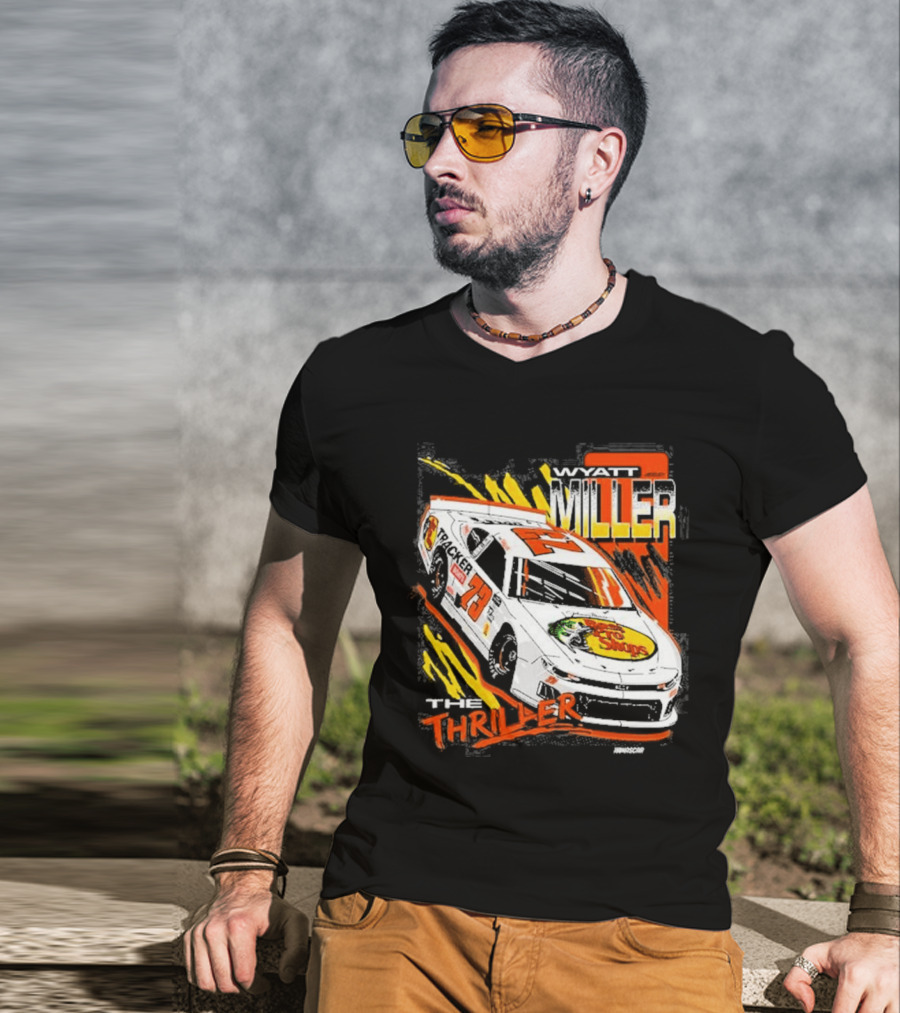 Wyatt Miller Racing Thriller 2026 Late Model Stock Bass Pro T-Shirt