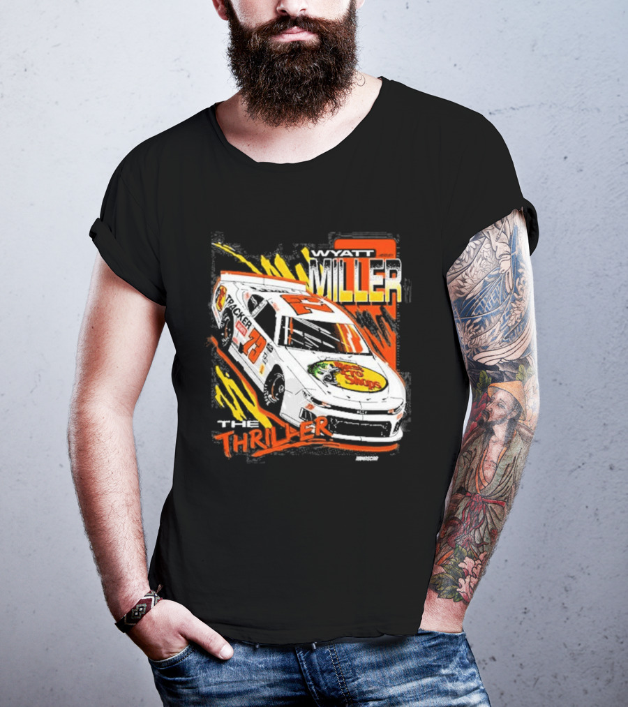 Wyatt Miller Racing Thriller 2026 Late Model Stock Bass Pro T-Shirt