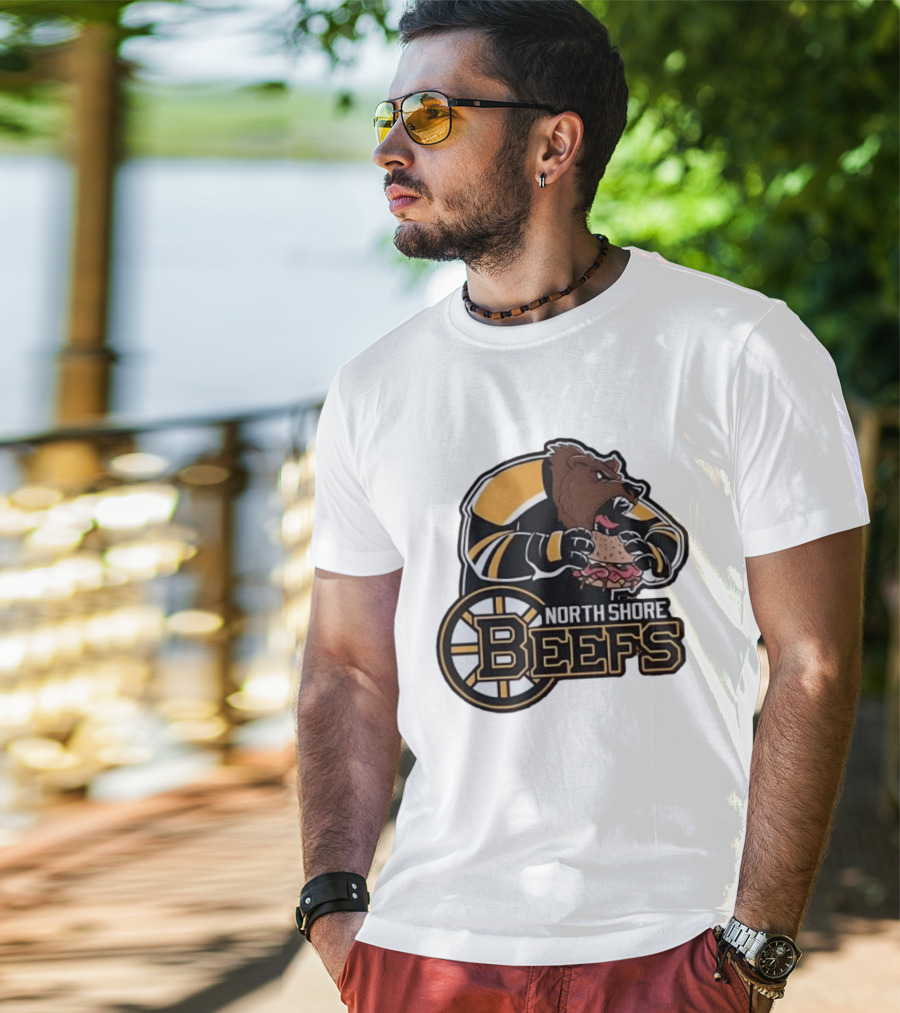 Boston Bruins North Shore Beefs Bear Sandwich T-Shirt
