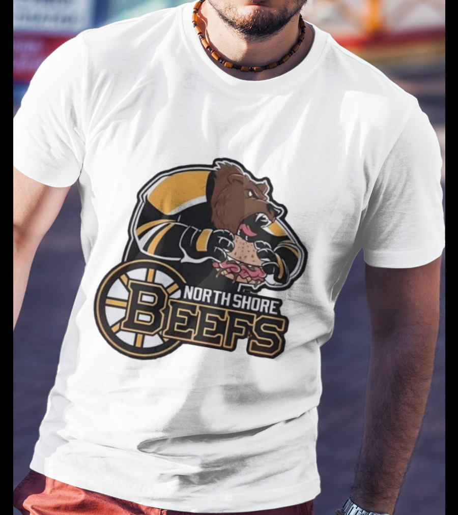 Boston Bruins North Shore Beefs Bear Sandwich T-Shirt