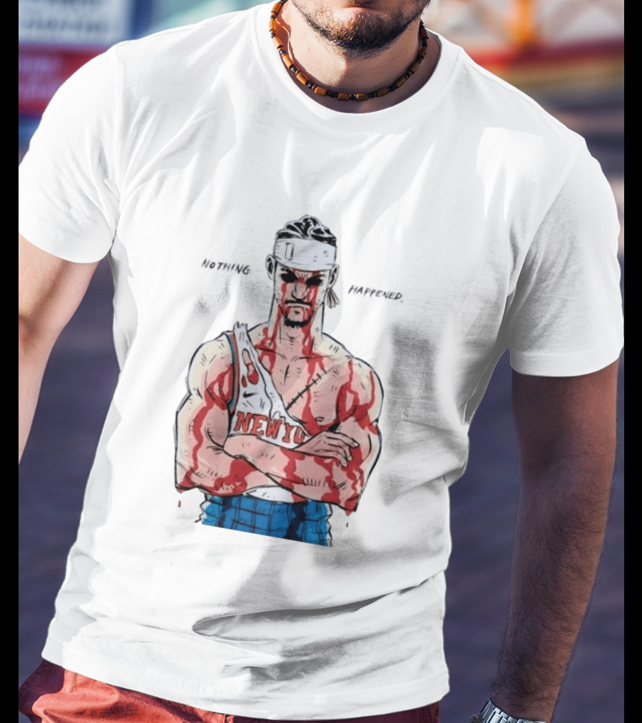 Roronoa Zoro Knicks Nothing Happened Crossover With Josh Hart T-Shirt