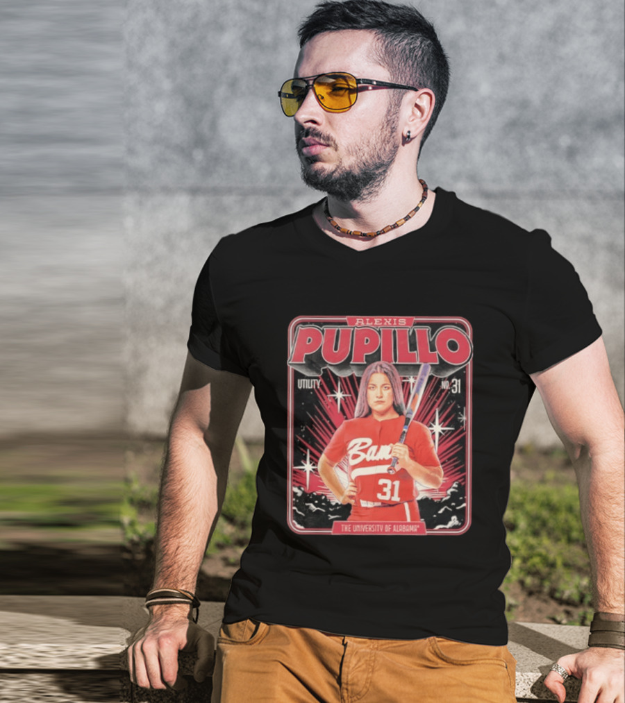 Alexis Pupillo 31 Alabama Crimson Tide Softball University Of Alabama Utility T-Shirt