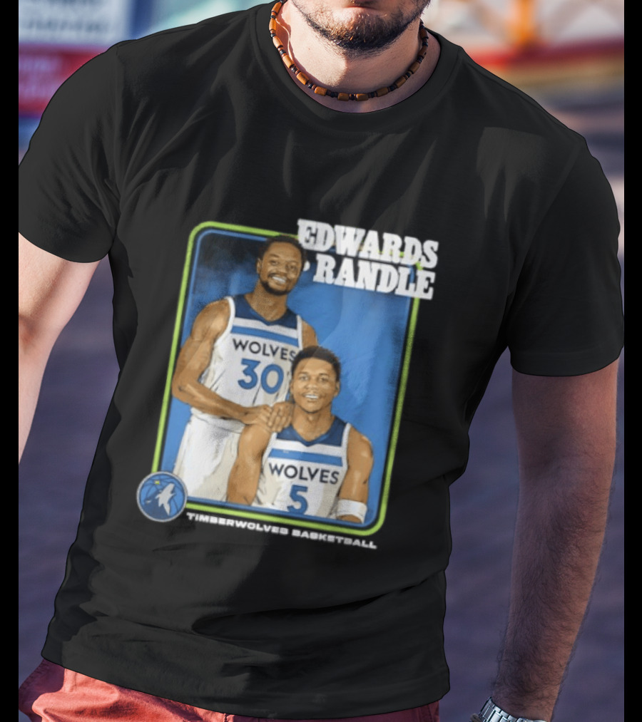 Edwards Randle Wolves 30 5 Basketball Duo T-Shirt