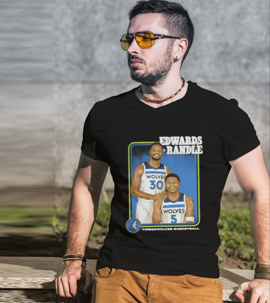 Edwards Randle Wolves 30 5 Basketball Duo T-Shirt