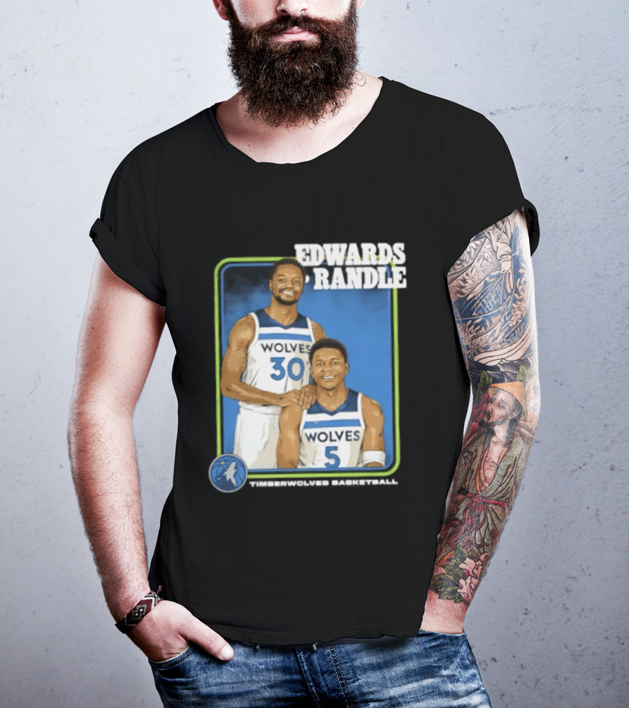 Edwards Randle Wolves 30 5 Basketball Duo T-Shirt