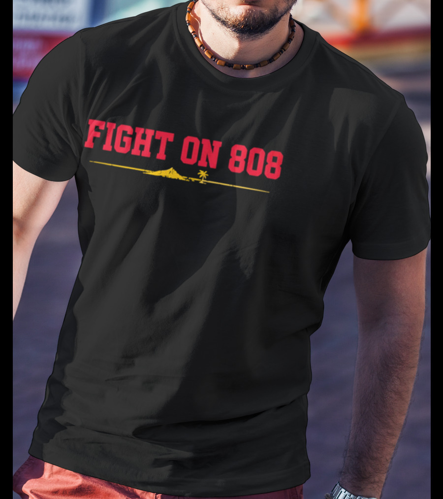 Jayden Maiava USC Trojans Fight On 808 Scenic Palm Coastline T-Shirt