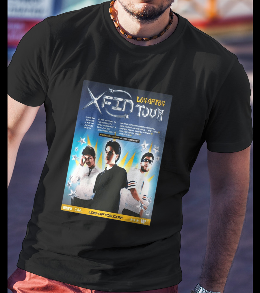 Los Aptos X Fin Tour 2026 Special Guest Victor Internet T-Shirt