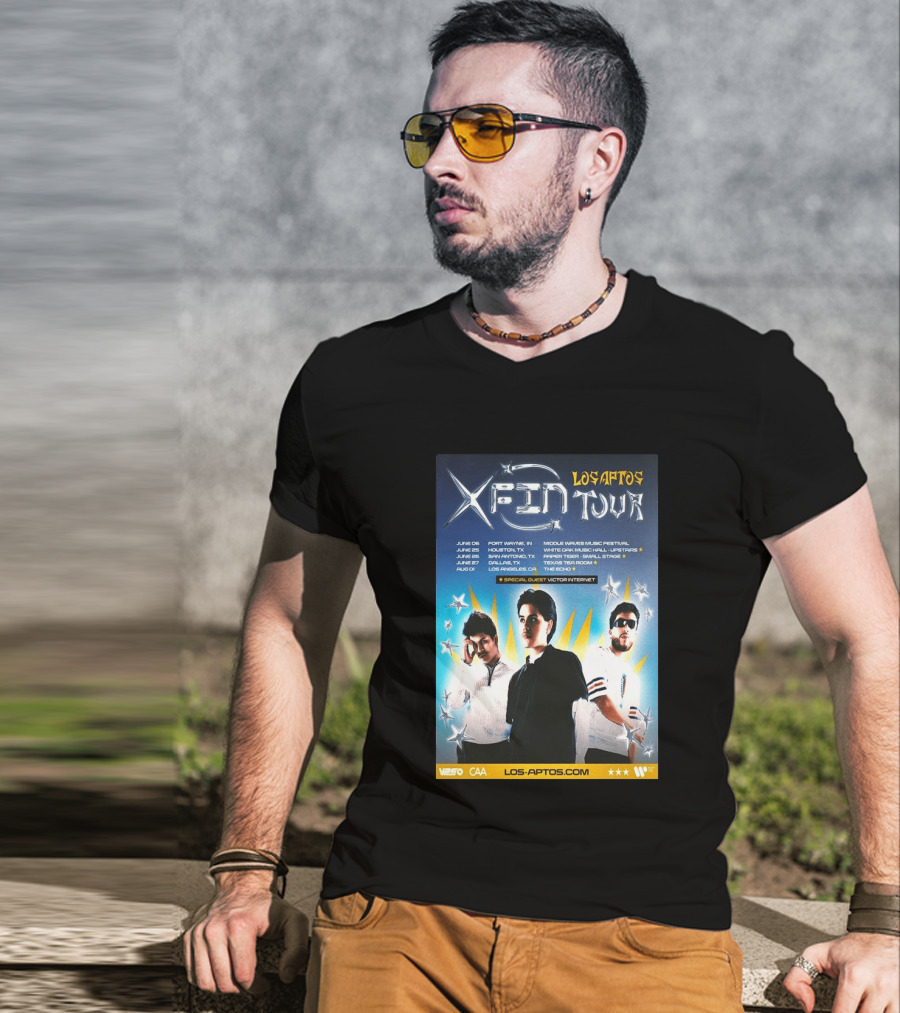 Los Aptos X Fin Tour 2026 Special Guest Victor Internet T-Shirt
