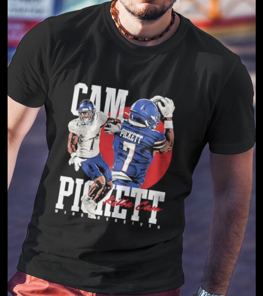 Cam Pickett Killa Cam Kansas Jayhawks Wide Receiver Football T-Shirt