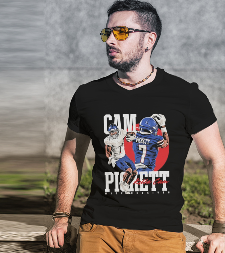 Cam Pickett Killa Cam Kansas Jayhawks Wide Receiver Football T-Shirt