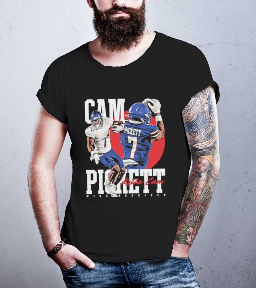 Cam Pickett Killa Cam Kansas Jayhawks Wide Receiver Football T-Shirt
