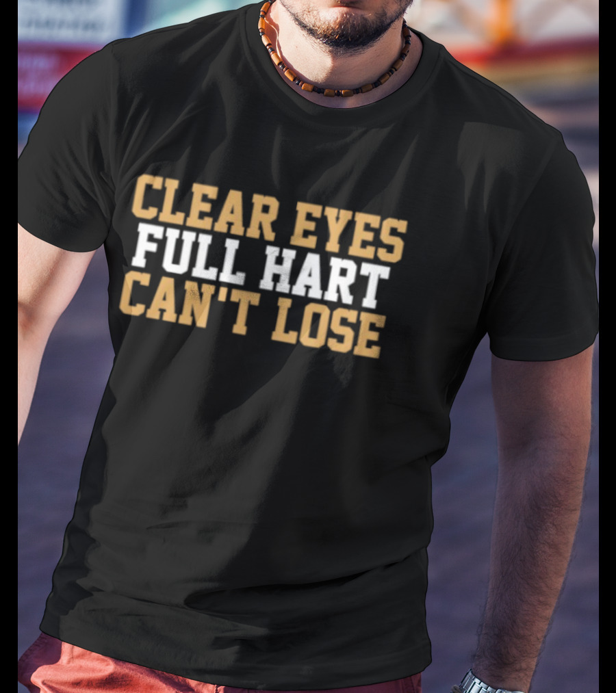 Clear Eyes Full Hart Can't Lose Vegas Golden Knights Carter Hart T-Shirt