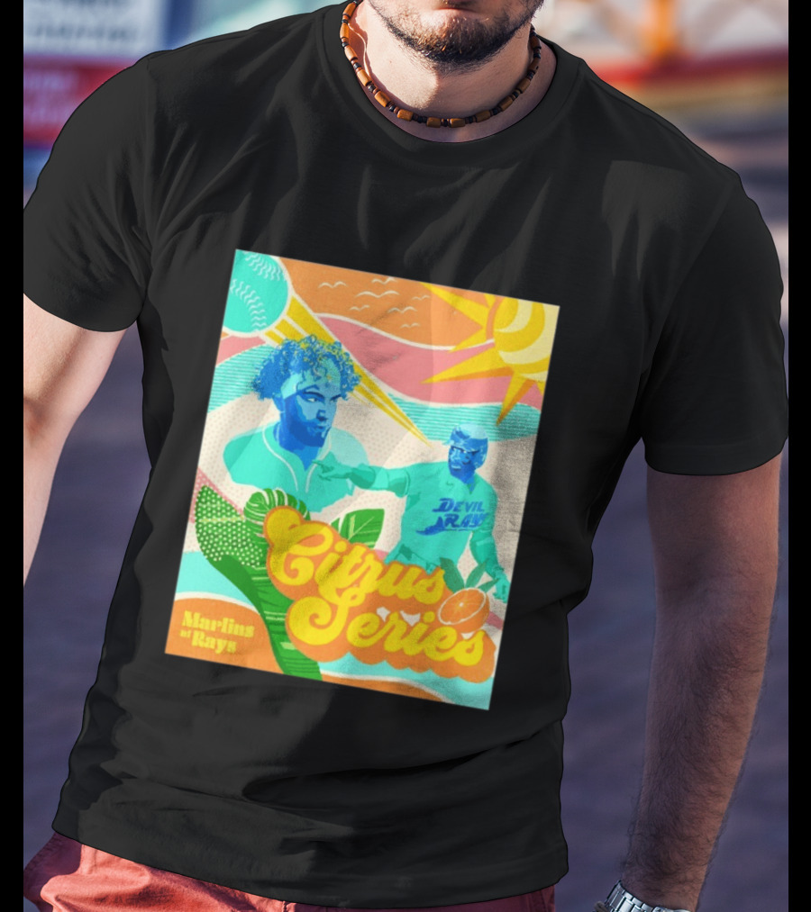 Citrus Series Miami Marlins Tampa Bay Devil Rays T-Shirt