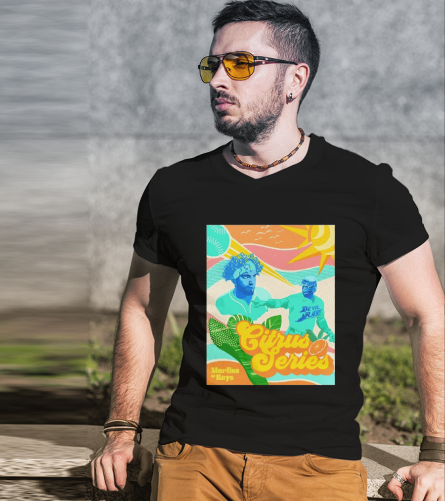 Citrus Series Miami Marlins Tampa Bay Devil Rays T-Shirt