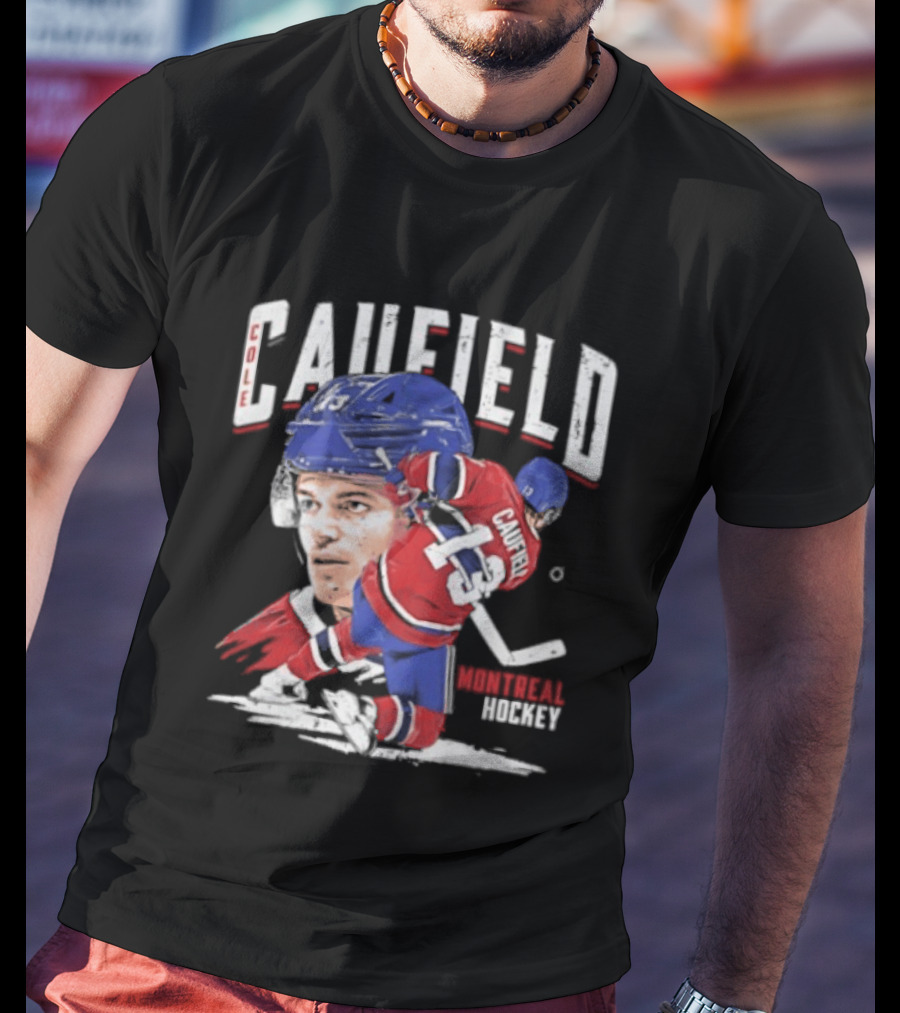 Cole Caufield Montreal Canadiens Hockey 22 Player Dynamic Action T-Shirt