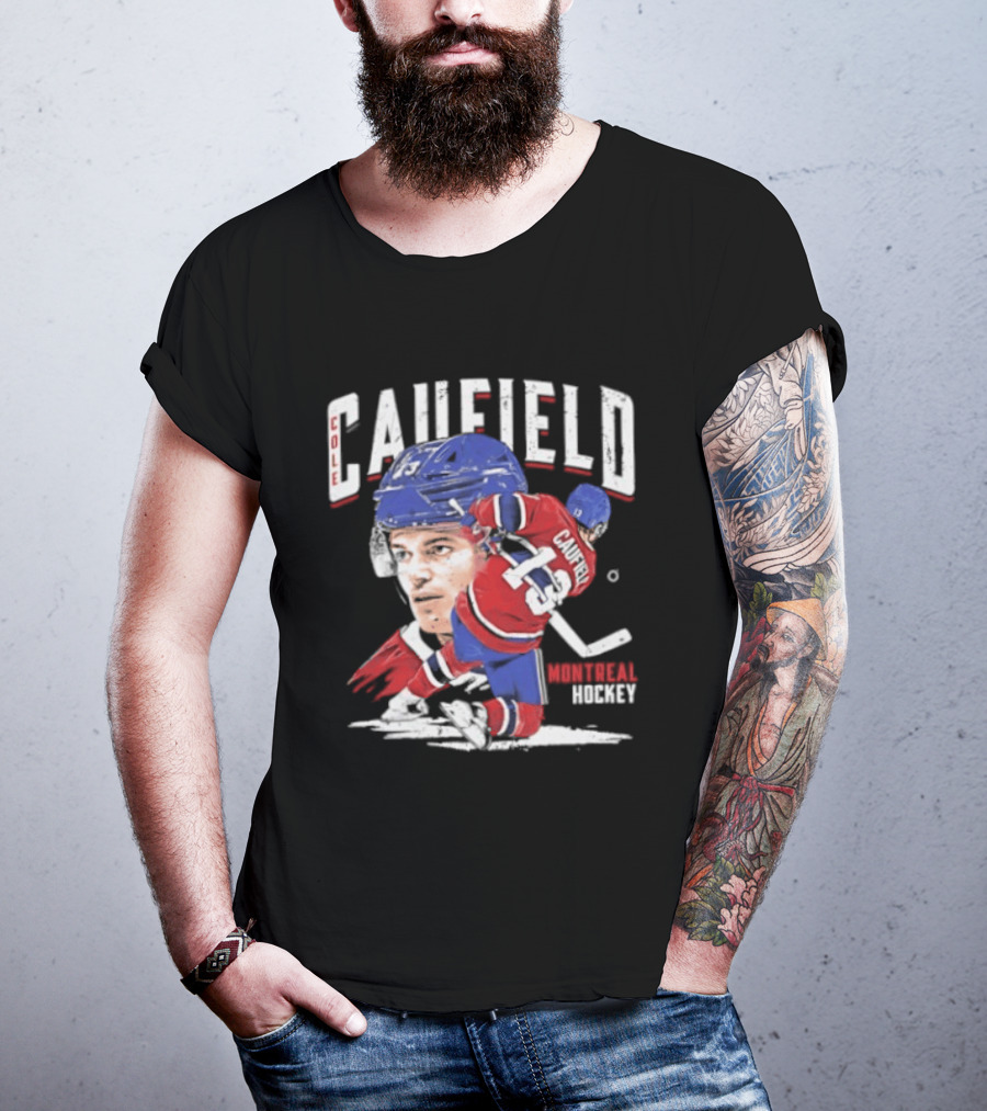 Cole Caufield Montreal Canadiens Hockey 22 Player Dynamic Action T-Shirt