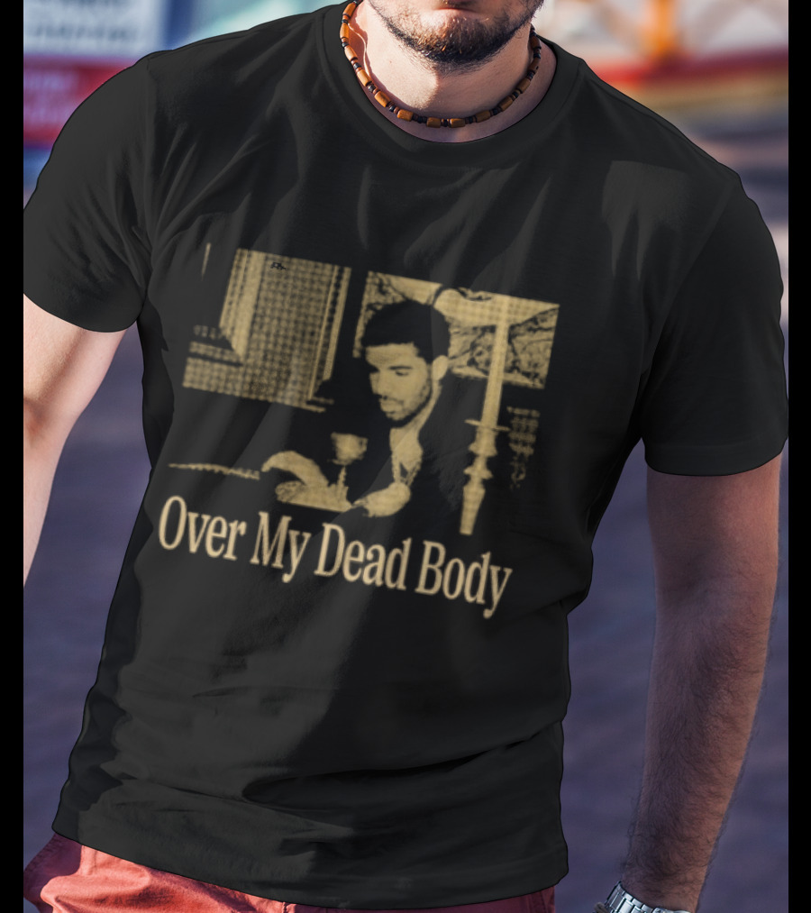 Drake Iceman Over My Dead Body Gold T-Shirt