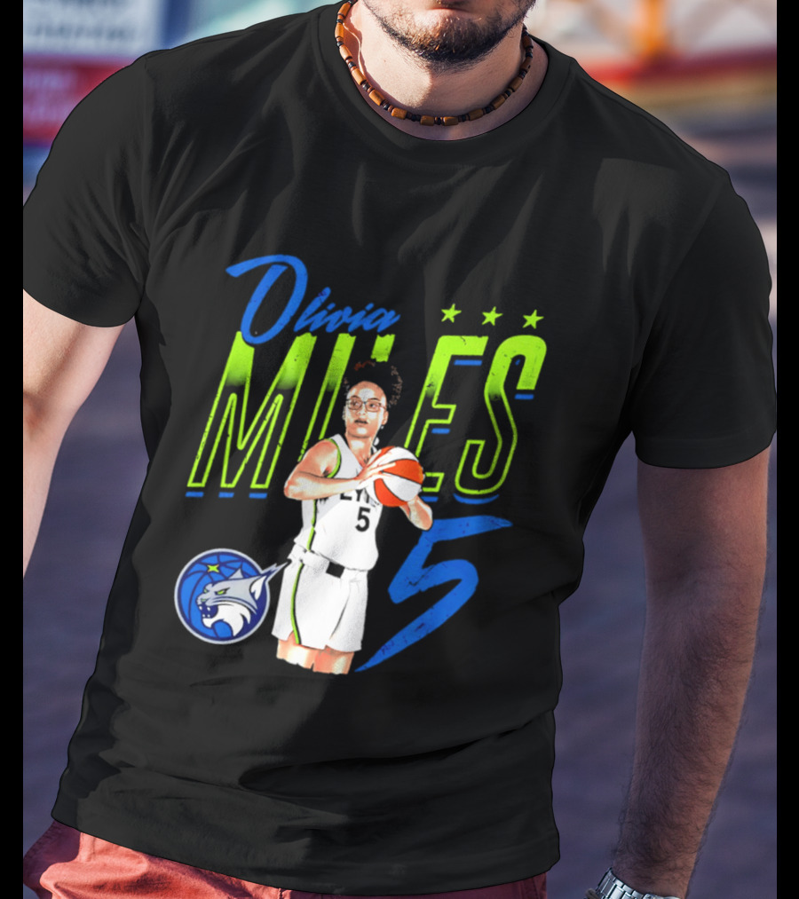 Olivia Miles Minnesota Lynx 5 Star Player T-Shirt