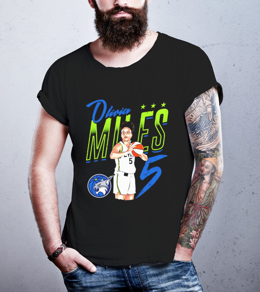 Olivia Miles Minnesota Lynx 5 Star Player T-Shirt