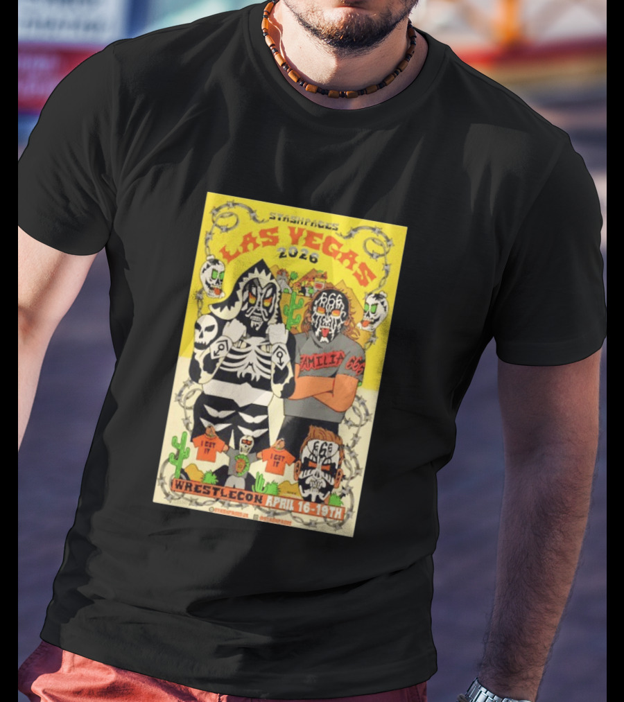 Stashpages Las Vegas 2026 Wrestlecon April 16 19 Featuring Amelia 666 And Park T-Shirt