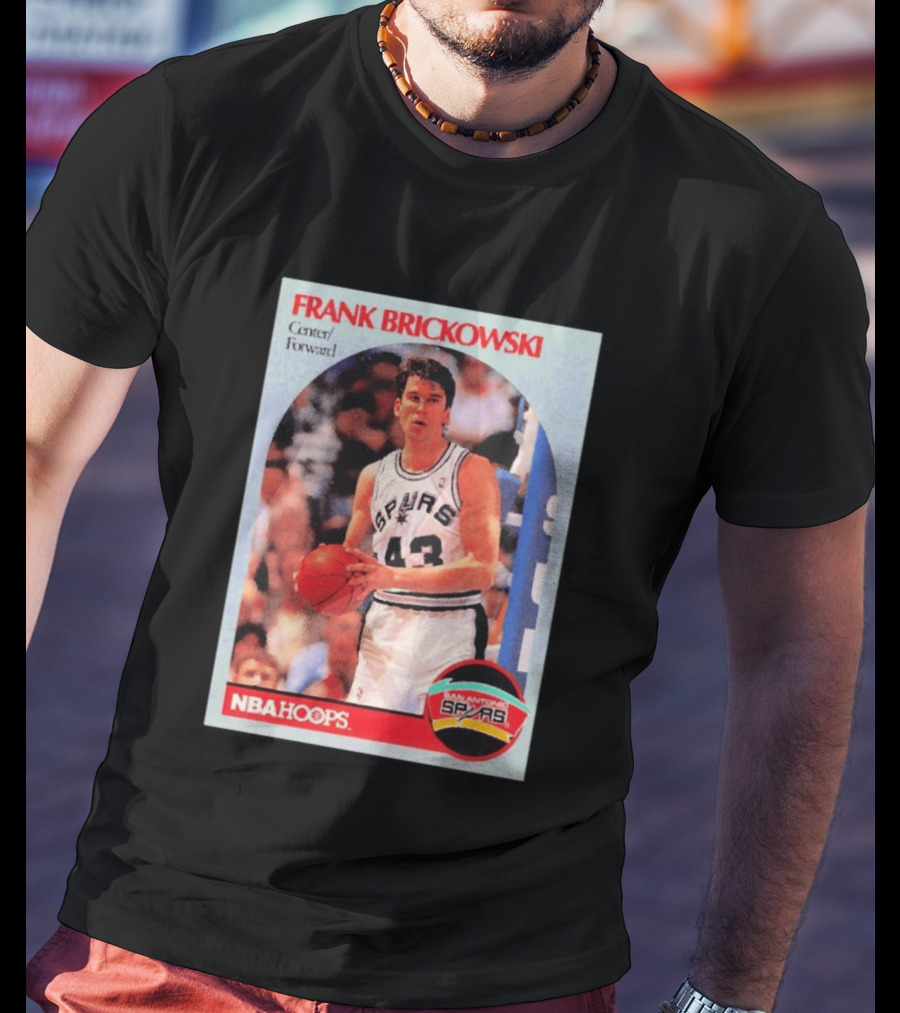 Frank Brickowski Center Forward San Antonio Spurs NBA Hoops T-Shirt