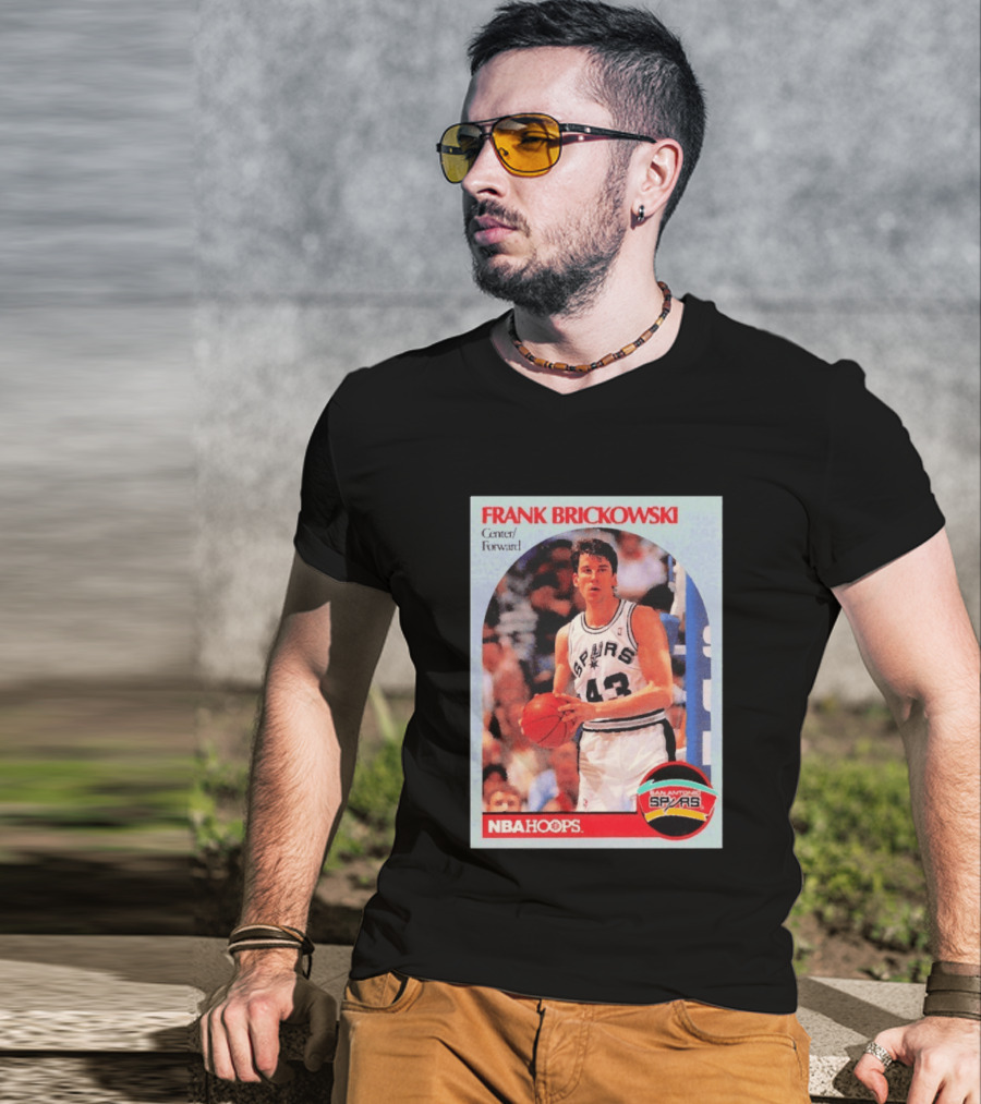 Frank Brickowski Center Forward San Antonio Spurs NBA Hoops T-Shirt