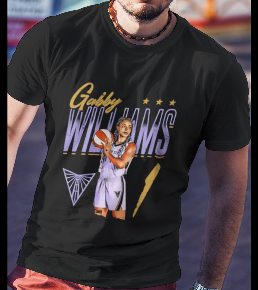 Gabby Williams 1 Golden State Valkyries Basketball Pose T-Shirt