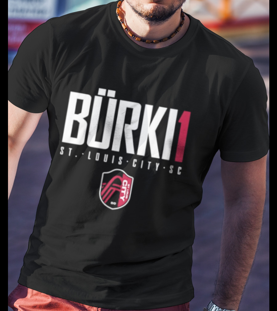 Bürki 1 St. Louis City SC Elite Soccer Fan Gear T-Shirt