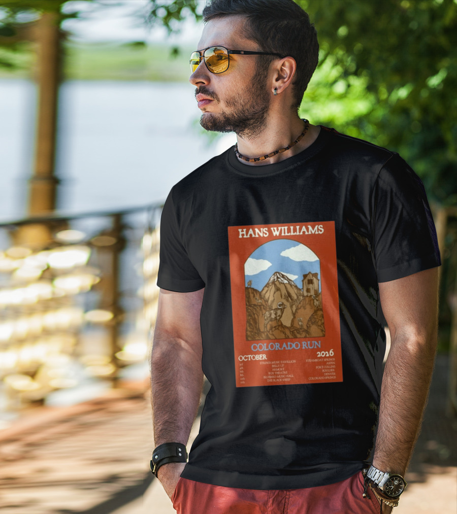 Hans Williams Colorado Run October 2026 Steamboat Springs Aspen Fort Collins Boulder Denver Colorado Springs T-Shirt
