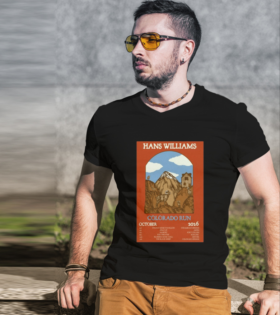 Hans Williams Colorado Run October 2026 Steamboat Springs Aspen Fort Collins Boulder Denver Colorado Springs T-Shirt