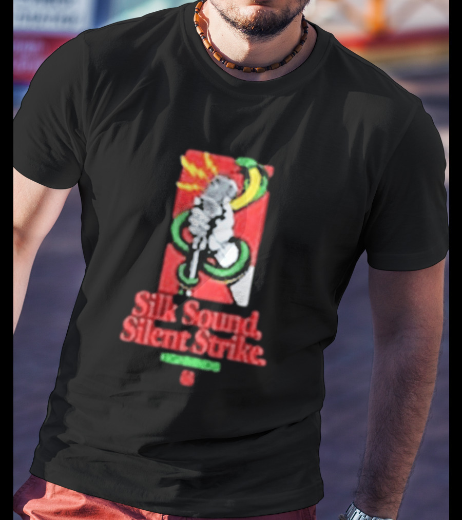 Silk Sound Silent Strike Retro Microphone And Snake T-Shirt