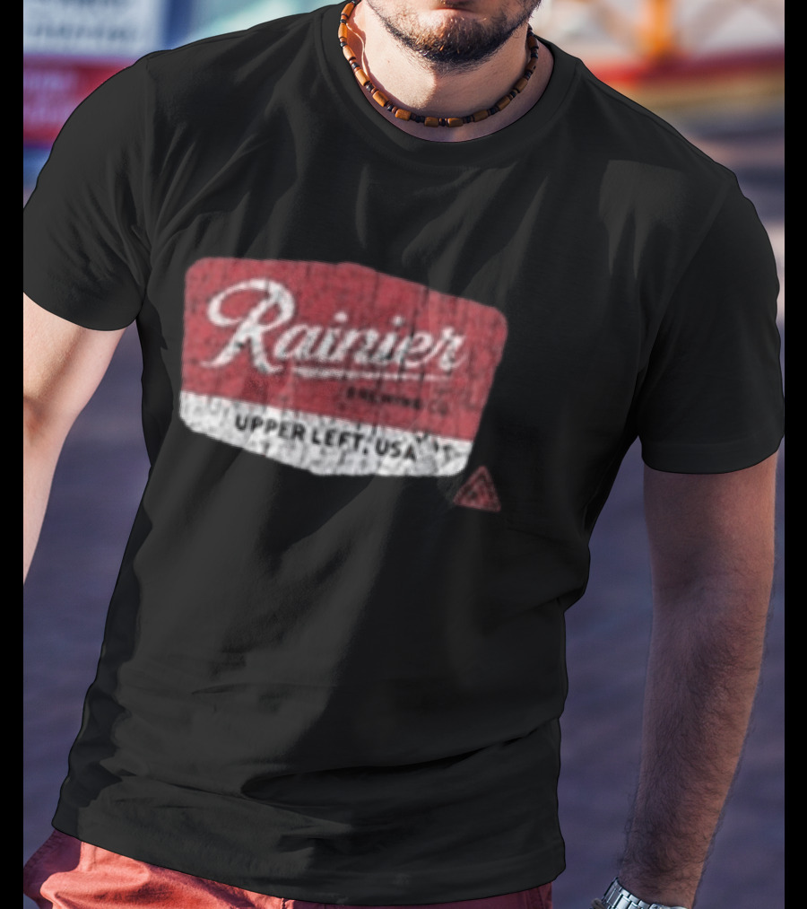 Rainier Brewing Co Upper Left USA The Great PNW T-Shirt