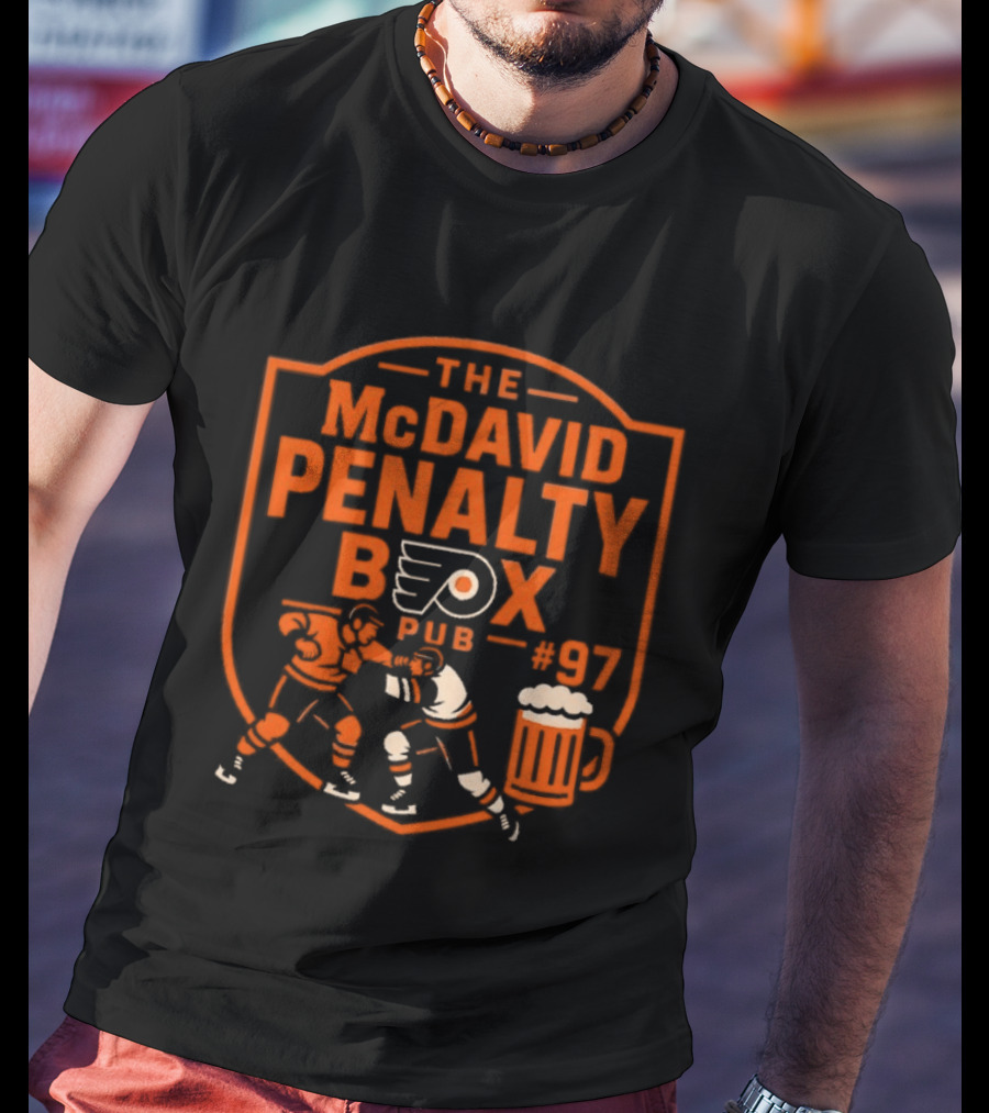 The McDavid Penalty Box Philadelphia Flyers Pub #97 T-Shirt