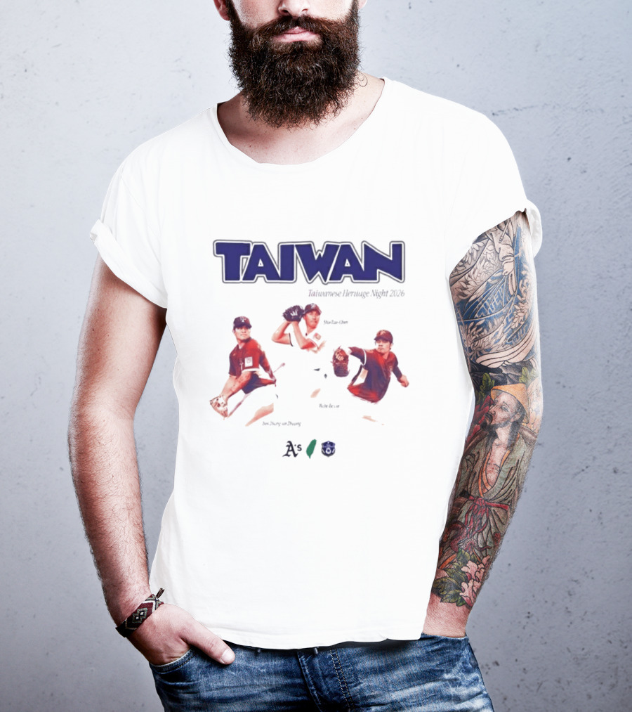 Taiwan Taiwanese Heritage Night 2026 Baseball Event Athletics T-Shirt