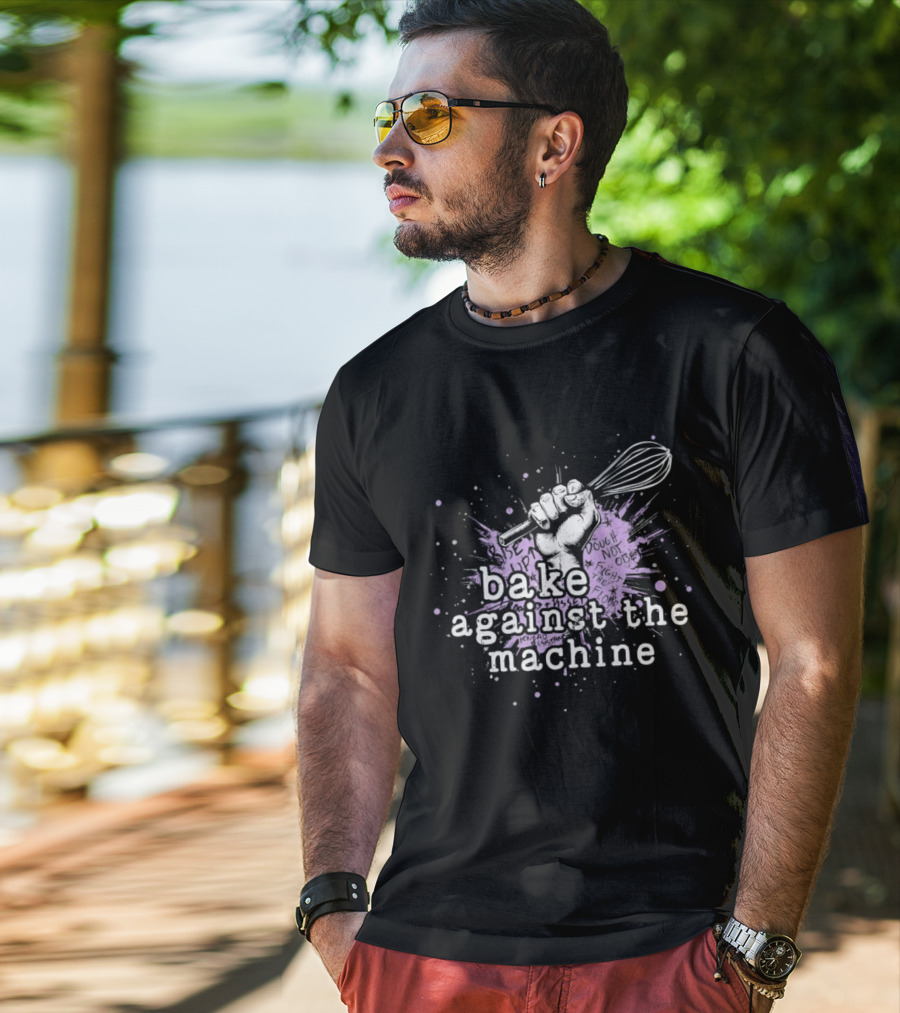 Bake Against The Machine Fist Whisk Revolution T-Shirt