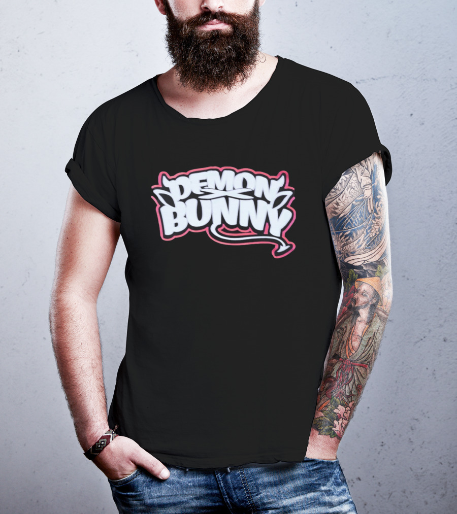 Demon Bunny Devil Horns Tail T-Shirt