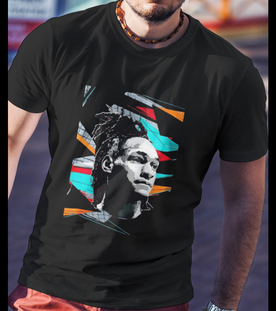 Derrick White San Antonio Spurs Player Colorful Pop T-Shirt