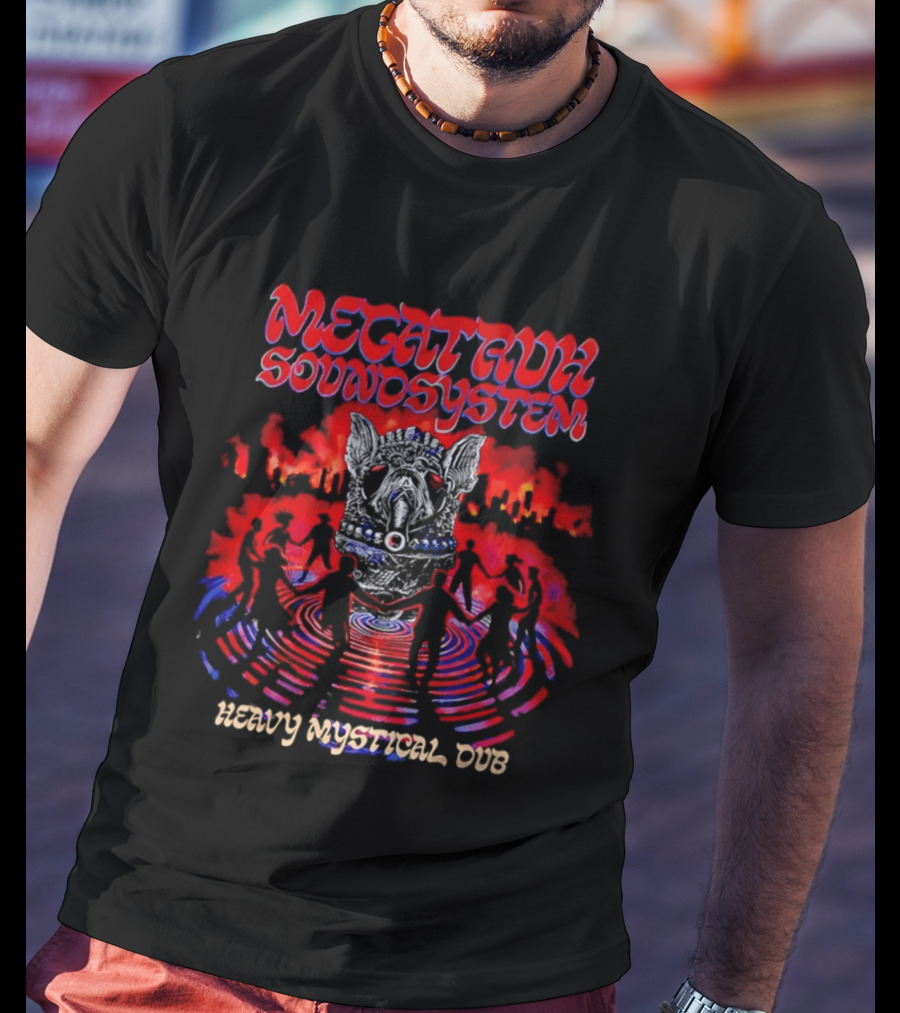 Megatruh Soundsystem Heavy Mystical Dub Vibrant Abstract T-Shirt