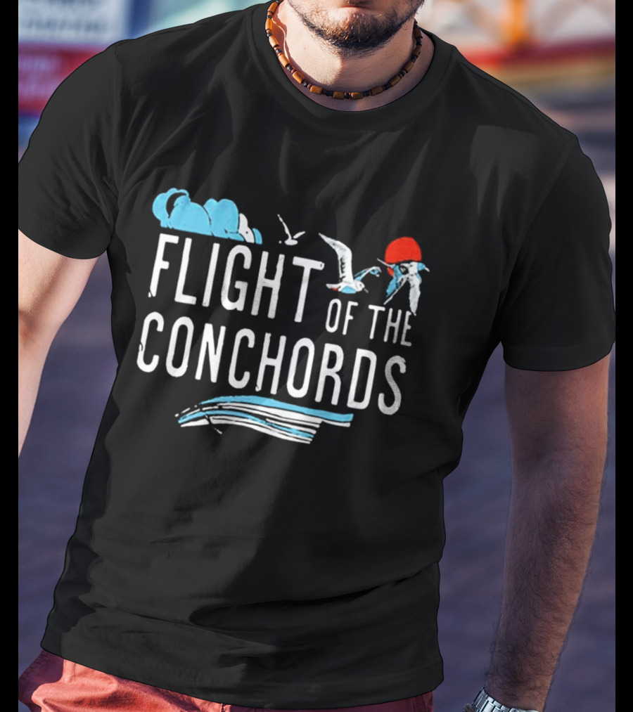 Flight Of The Conchords Santa Barbara Seagulls And Waves T-Shirt