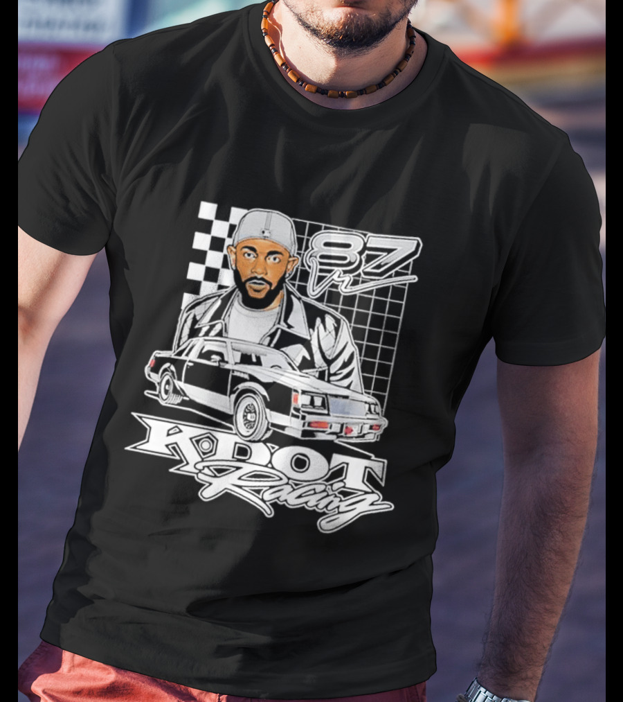 Kendrick Lamar K DOT Racing Graphic F7 Car Checkerboard T-Shirt