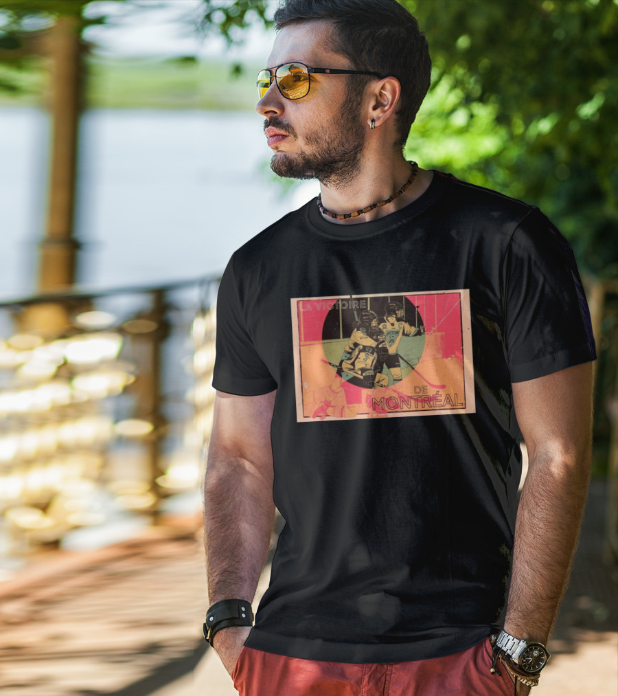 La Victoire De Montréal Hockey Vintage Pop T-Shirt